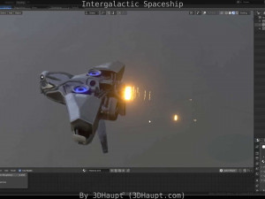 intergalactic spaceship Modèle 3D