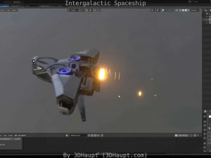 intergalactic spaceship 3D Model