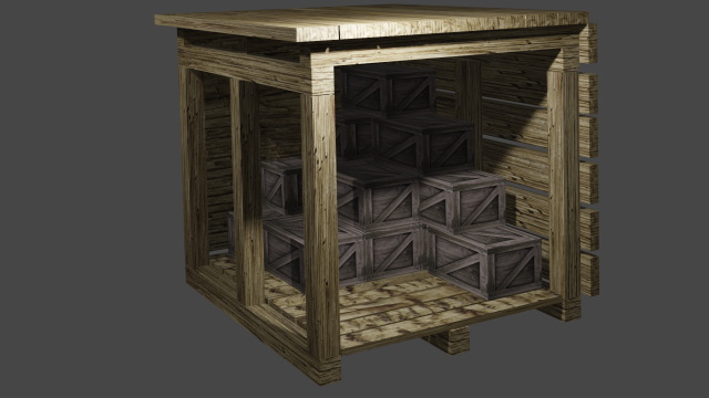 small canopy 3D Model .c4d .max .obj .3ds .fbx .stl .blend 