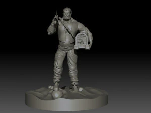 有宝藏的海盗 3D 打印模型