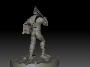 pirate with treasure Model do druku 3D