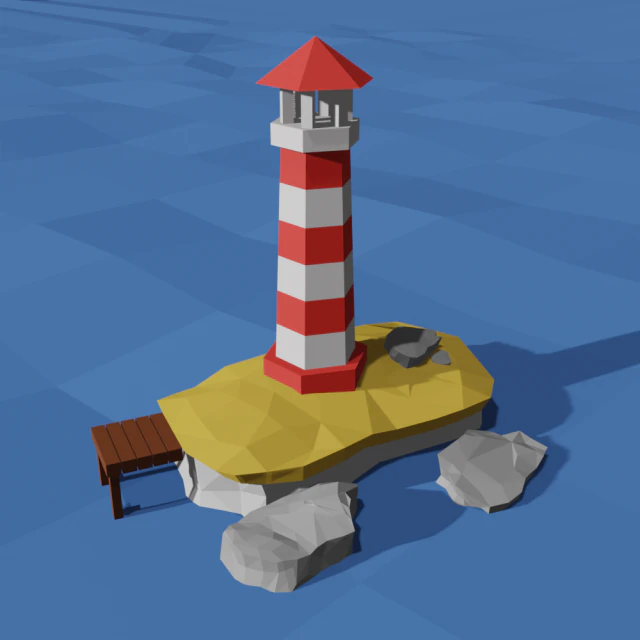 faro sulle isole Modello 3D .c4d .max .obj .3ds .fbx .stl .blend 