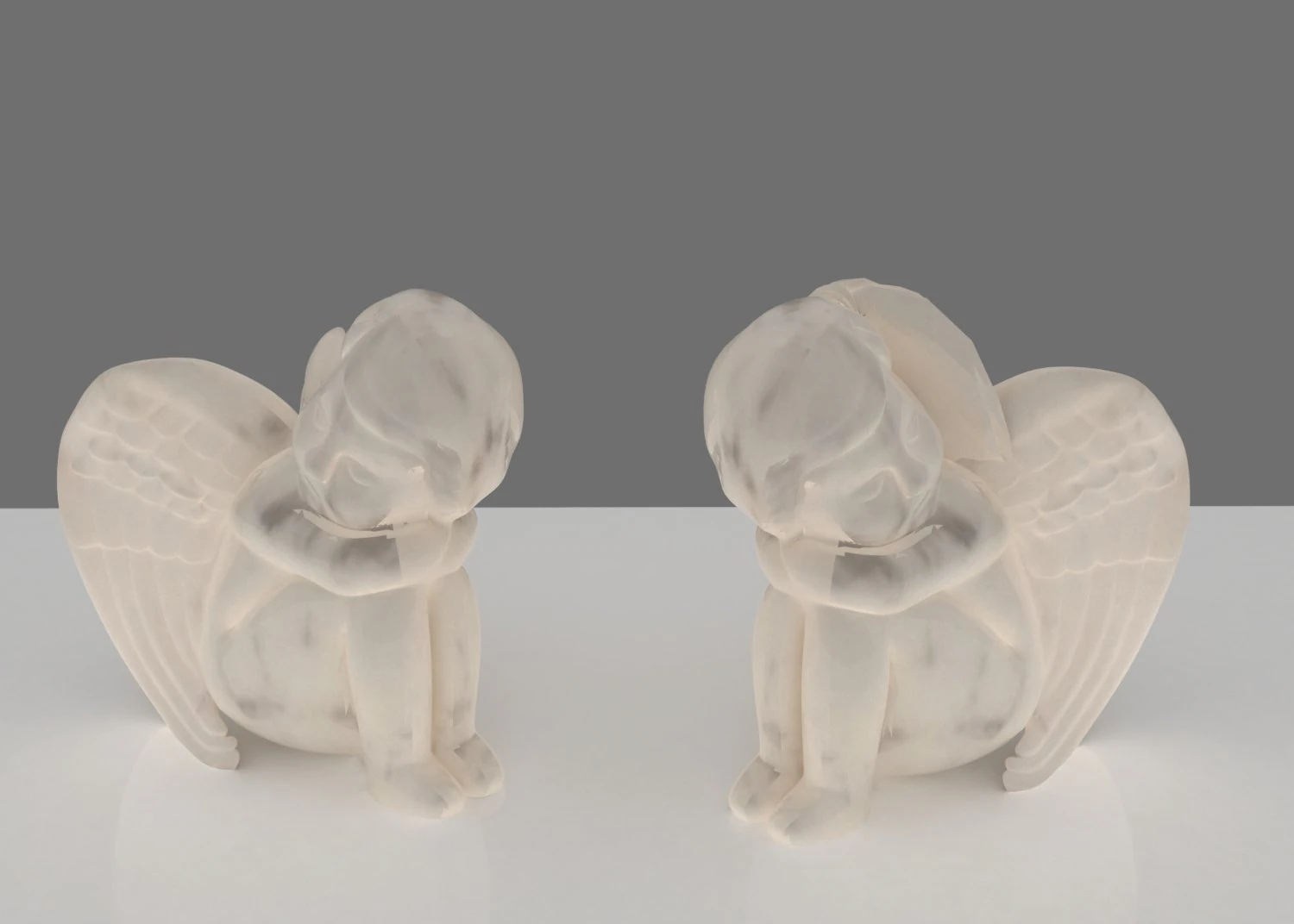 angel statue 3D Model .c4d .max .obj .3ds .fbx .stl .blend 