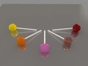 lollipop 3D Model