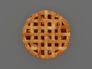 アップルパイ 3Dモデル