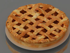 アップルパイ 3Dモデル
