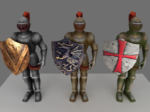 armor and shield 3D Model