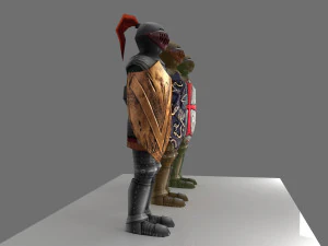 armor and shield 3D Model