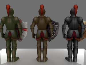 armor and shield 3Dモデル