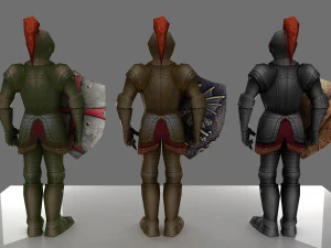 armor and shield 3D Model