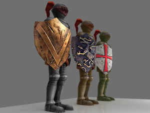 armor and shield 3D Model