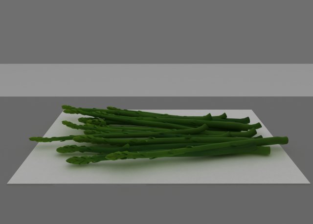 asparagus 3D 模型 .c4d .max .obj .3ds .fbx .stl .blend 