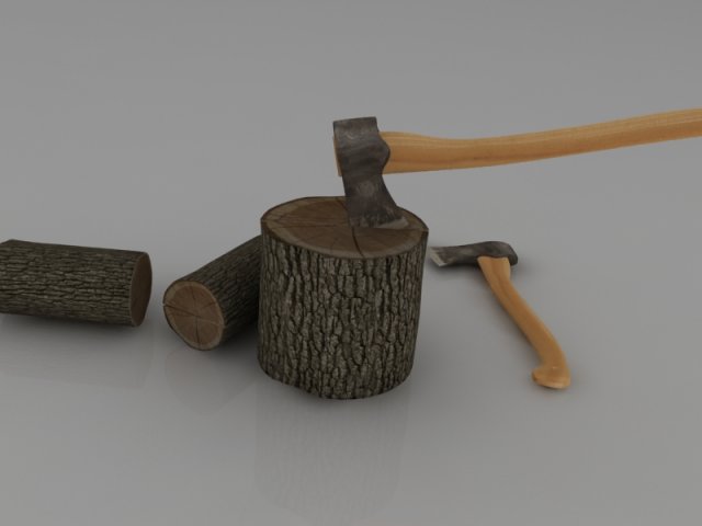 axe 3D 모델 .c4d .max .obj .3ds .fbx .stl .blend