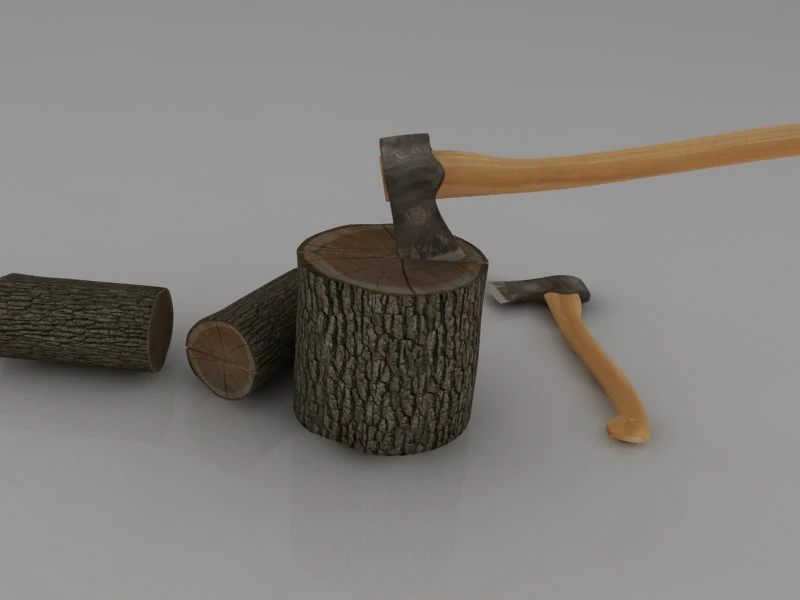 axe 3D Model .c4d .max .obj .3ds .fbx .stl .blend 