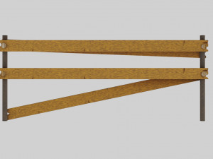 a set of road items 3D Model