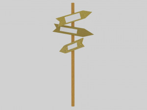 a set of road items 3D Model