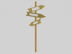 a set of road items 3D Model