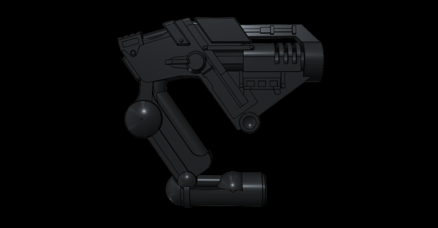 battlefield earth u-blaster 3D 打印模型 .c4d .max .obj .3ds .fbx .stl .blend 