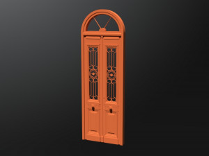 Old entrance door 3D 模型