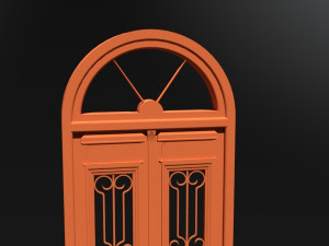 Old entrance door 3D Model