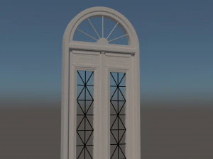 Old entrance door 2 3D Model