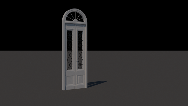 Old entrance door 2 3Dモデル .c4d .max .obj .3ds .fbx .stl .blend 