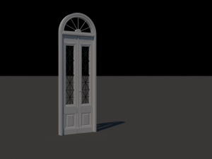 Old entrance door 2 3D 模型