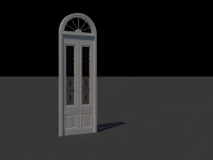 Old entrance door 2 3D Model