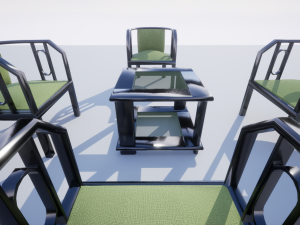 set of chairs 3D 模型