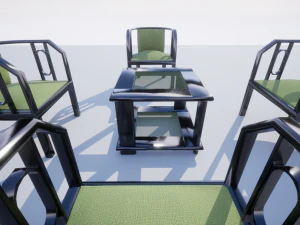 set of chairs 3D Model