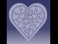 heart puzzle 3D Print Models