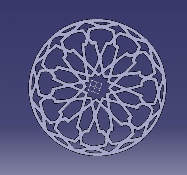 beautiful arabic decorations number one 3D प्रिंट मॉडल .c4d .max .obj .3ds .fbx .stl .blend 