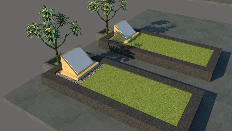 grave 3D Model .c4d .max .obj .3ds .fbx .stl .blend 