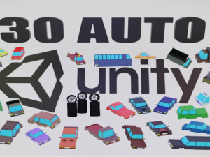 3d asset 30 car for game in unity Modelo 3D