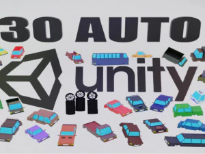 3D-Asset 30-Auto für das Spiel in Unity 3D Modell