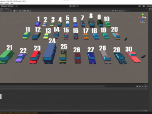 3d asset 30 car for game in unity Modèle 3D