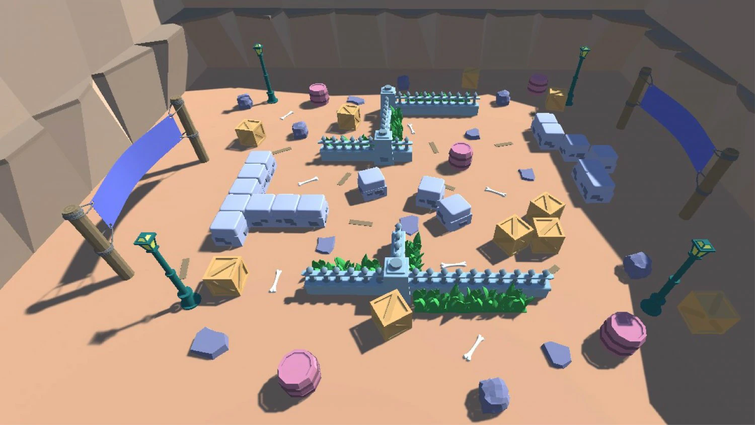 3d assets arena pack 3D Model .c4d .max .obj .3ds .fbx .stl .blend 
