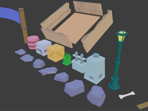 3d assets arena pack 3D Model