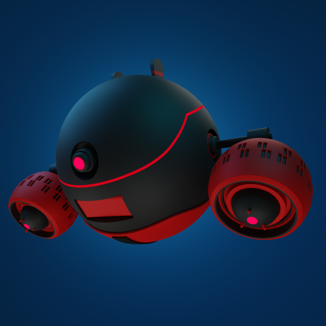 3D Drone Modelo 3D .c4d .max .obj .3ds .fbx .stl .blend 