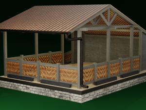 3D Alcove chalet Modelo 3D
