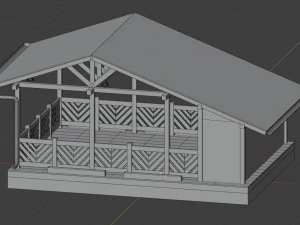 3D Alcove chalet 3D Model
