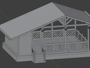 3D Alcove chalet 3D Model