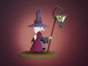 Character wizard sorcerer 3D Model