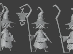 Character wizard sorcerer 3D Model