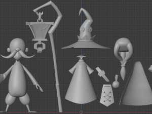 Character wizard sorcerer 3D Model