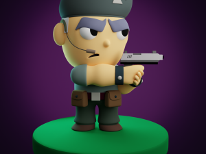 Soldier character Modelo 3D