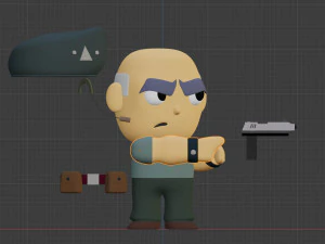 Personaje soldado Modelo 3D