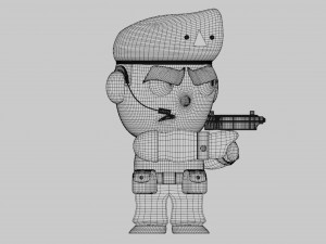 Soldier character Modelo 3D