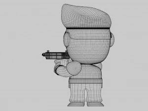 Personaje soldado Modelo 3D