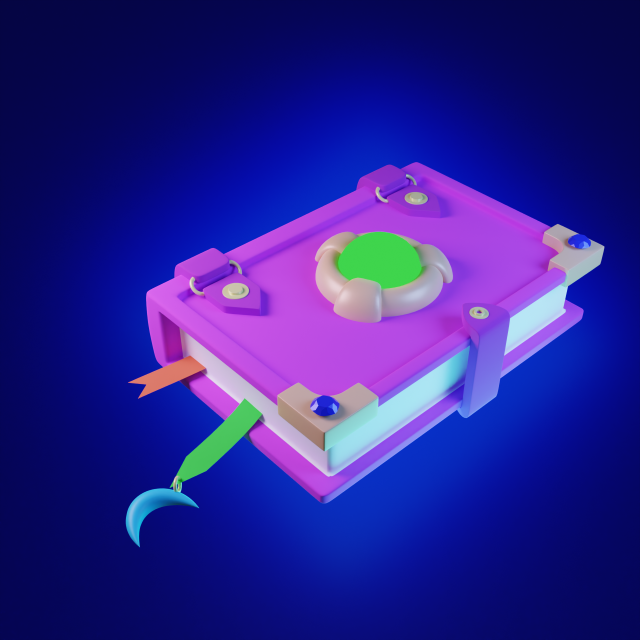 Magic book Modelo 3D .c4d .max .obj .3ds .fbx .stl .blend 